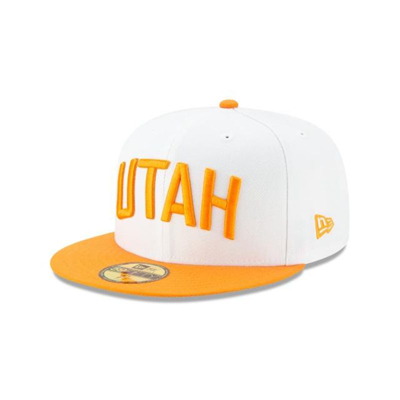 NBA Utah Jazz 2019 Authentics City Series Holiday Pack 59Fifty Fitted (XOB3896) - White New Era Caps